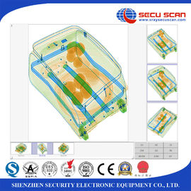 Triple View X Ray Baggage Scanner For Logistics Railway Stations Airport